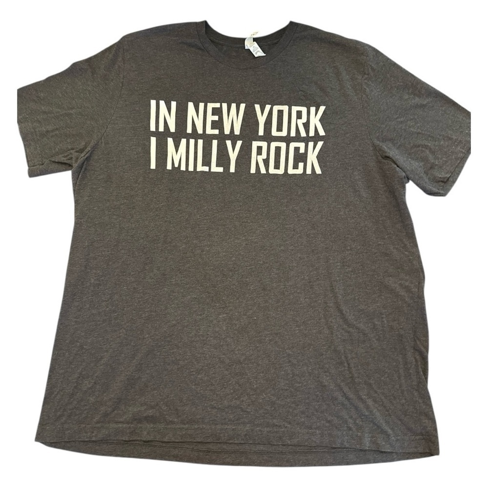 Playboi Carti “In New York I Milly Rock” Shirt Gray 3XL